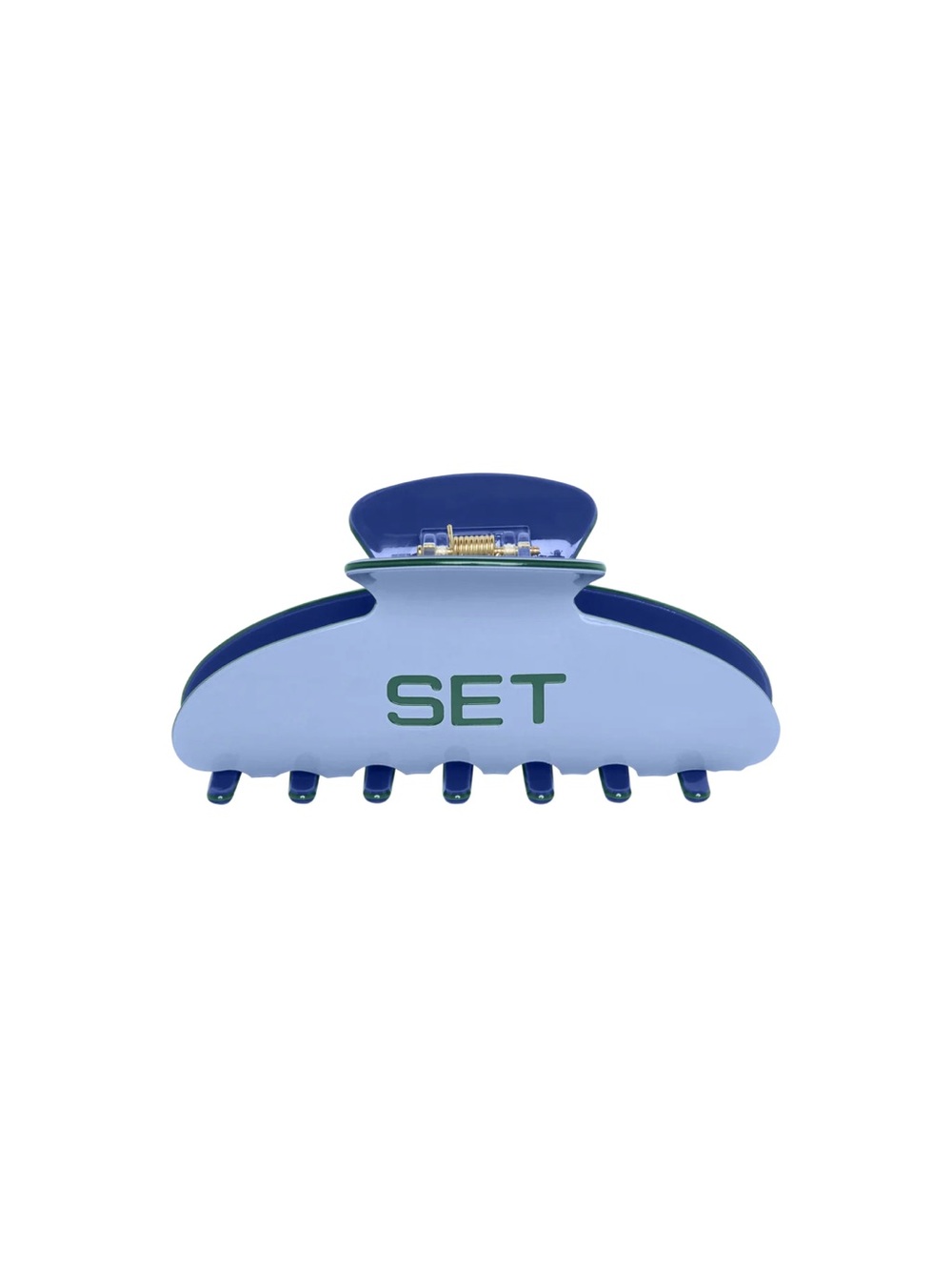 NWT SET Active Two-Tone Blue Hair Claw Clip